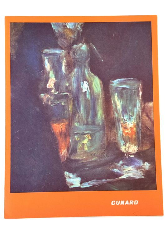 Vintage Menu: Cunard Cruise Lines - Auguste Renoir - R.M.S. Queen Mary - April 14th, 1967