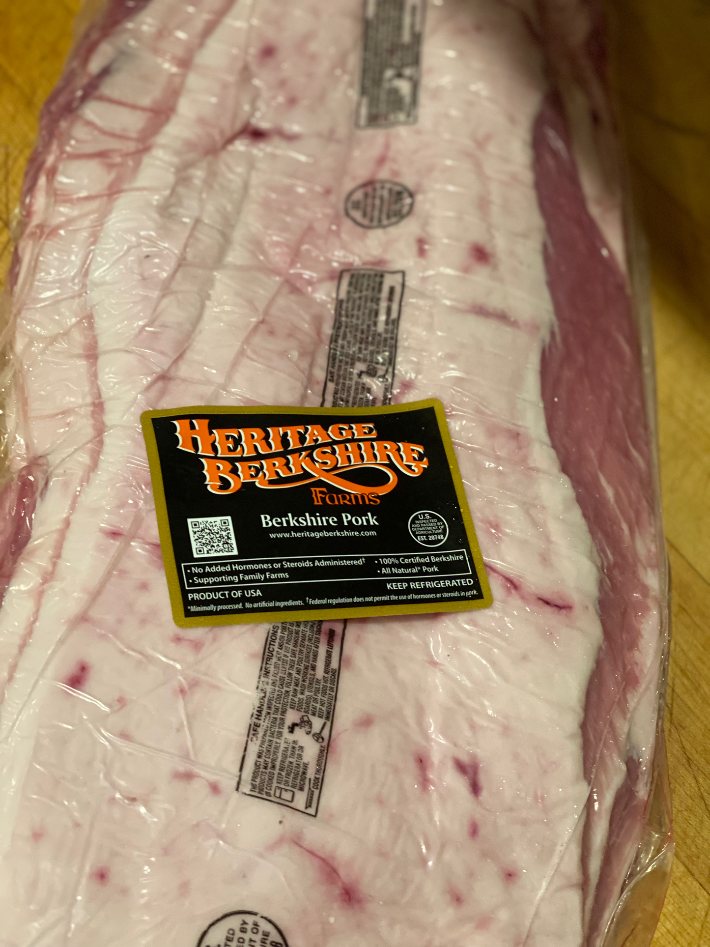 Berkshire Kurobuta Cured and Smoked Bacon (Cost Per Pound LB)