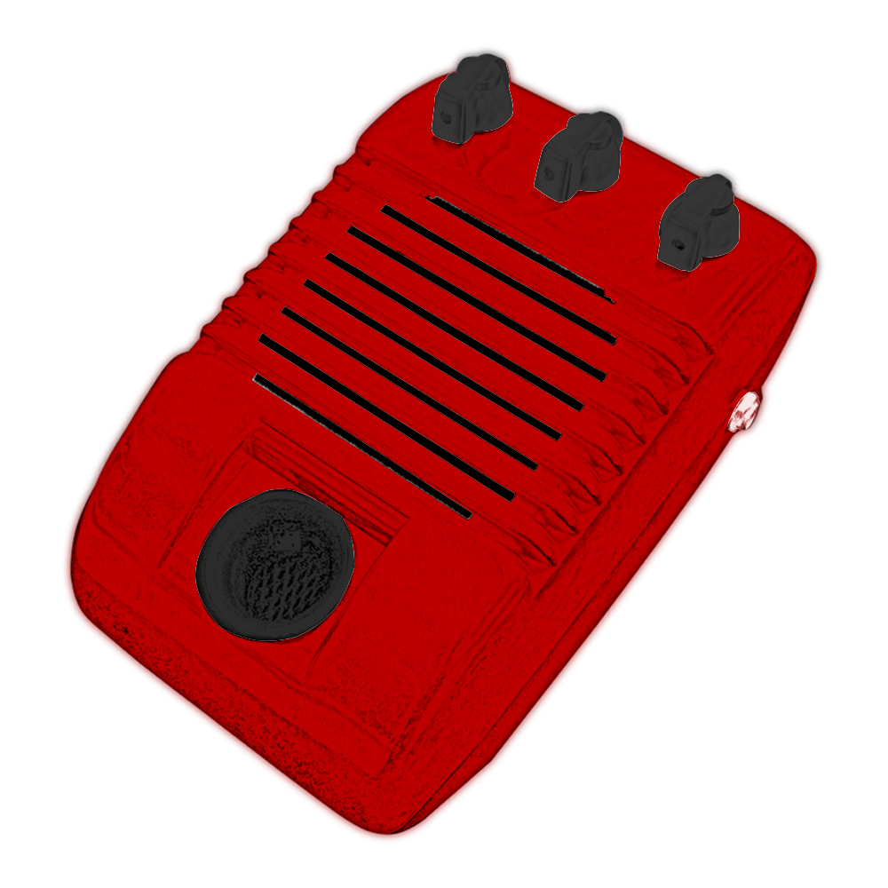 Drive In Amplifier for Guitar (WAGON RED)