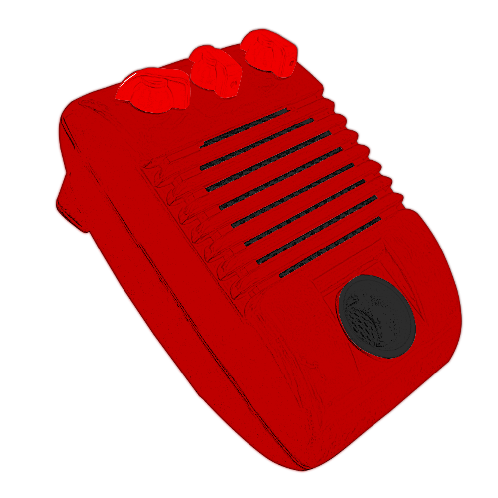 Drive In Amplifier for Guitar (WAGON RED)