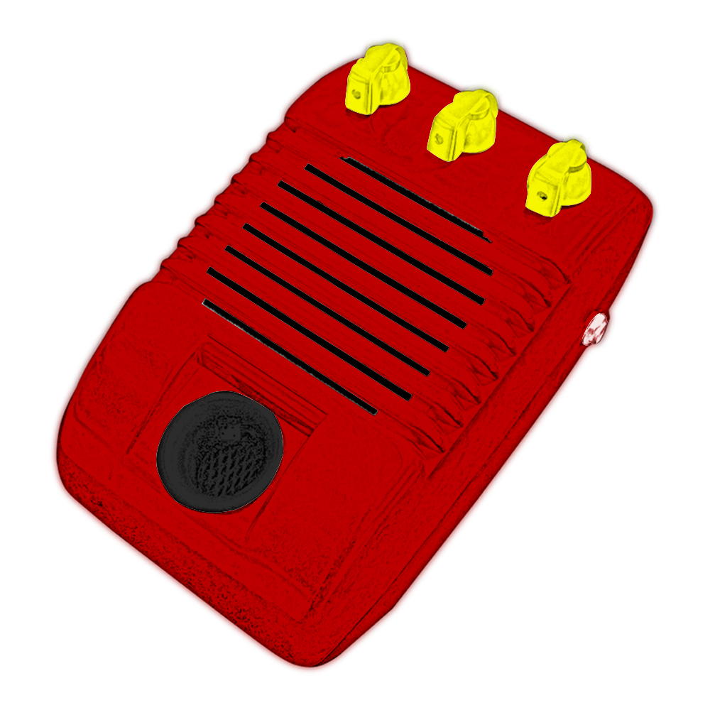 Drive In Amplifier for Guitar (WAGON RED)