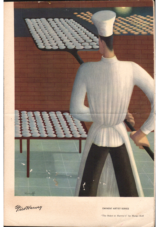 Vintage Menu: Fred Harvey - El Tovar - Margo Hoff - May 3rd, 1947